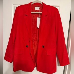 Lush Vibrant Red Blazer